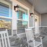 classy leaves Outdoor Wall Lights Exterior Light Fixture, Black Modern Waterproof Anti-Rust Outdoor Sconce Porch Lights