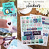 Planner Stickers - Set of Over 1,000 Colorful Stickers, 20 Sheets for Busy Bee Planners
