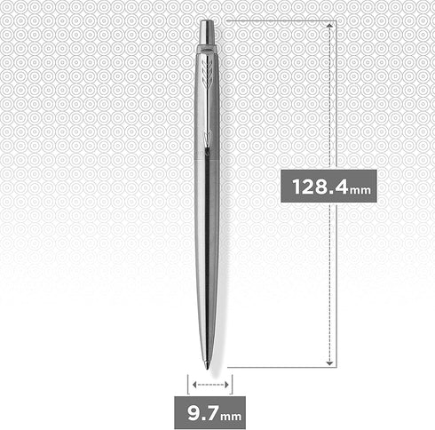 Parker Jotter Duo Gift Set, Stainless Steel Ballpoint Pen & Mechanical Pencil (0.5mm), Quality Blue Ink Refill