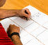 Bullseye Office Whiteboard - Foldable Portable Pocket Whiteboard with Marker