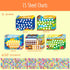 Hebayy 15 630 Potty Training Sticker Chart for Kids, Incentive Potty Charts & Stickers (Space, Farm, Dinosaur, Ocean