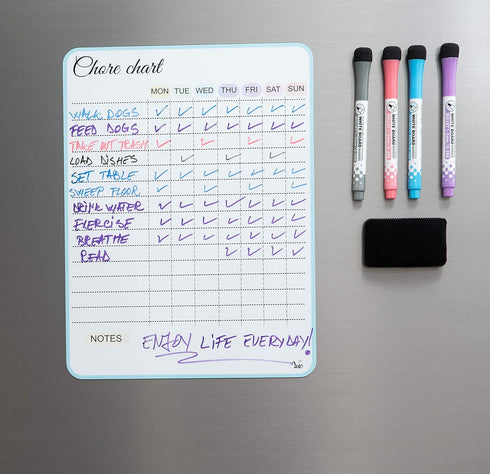 Chore Chart for Kids and Adults, 14x11 inch Magnetic Chores Chart for Kids, Chore Board, Chore List