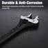 WORKPRO 6" Adjustable Wrench - Black Oxide Wrench with Inch/Metric Scale, Premium Cr-V Steel