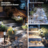 8 Pack(Cold SOLPEX Solar Lights for Outside, Solar Outdoor Pathway Garden Lights Waterproof, Solar Powered Landscape