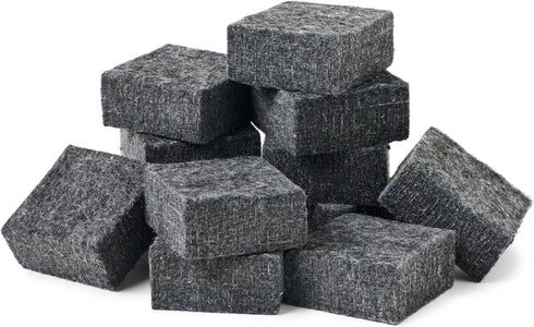 Charles Leonard Multi-Purpose Felt Erasers Class Pack, 2 x 2 Inches Each, Charcoal, 12-Pack