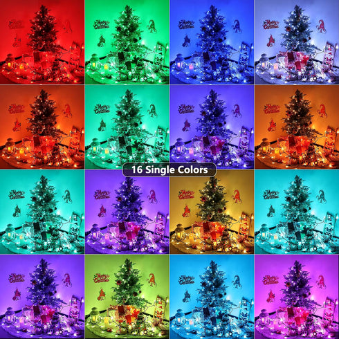 66ft 200 Toodour Easter Lights RGB String Lights, LED Color Changing String Light with Remote & Timer, Waterproof