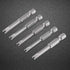 U Shaped Screwdriver Bit Set, 5 Pcs S2 Alloy Steel 50mm Length, 1/4" Hex Shank