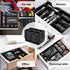 Simple Houseware Black Desk Drawer Organizer, 10 Pack (3S, 3M, 3L, 1XL)
