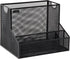 Mind Reader Vertical File Storage Organizer, Letter Size, Metal Mesh, Black, 12.15" L x 9.5" W x 9.5" H, Office