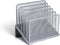 TRU RED TR57555-CC 5 Compartment Wire Mesh File Organizer, Silver