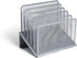 TRU RED TR57555-CC 5 Compartment Wire Mesh File Organizer, Silver