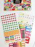 Vladi Creative Cute Colorful Planner Stickers – 1054 pcs / 15 Sheets – Functional & Decorative Icons, Dates, Weather,