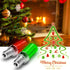 ALIDE E12 Bulb4W, 40Watt E12 C7 T6 Bulbs Bulbs,4Pack Red Green LED Candle Light Equivalent, Small Base Red Green LED