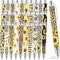 TecUnite 30 Pcs Sunflower Pens Sunflower Gift for Sunflower Lover Yellow Flower Floral