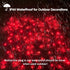 Outdoor,5ftx5ft 100LED HISHINY LED Red Christmas Net Lights Green Wire, Connectable Indoor Outdoor Bush Mesh Net Lights