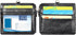 Wisdompro 2-Sided PU Leather ID Badge Holder with Zip, 1 ID Window, 4 Card Slots, 1 Side Zipper Pocket, 20 Inch Lanyard