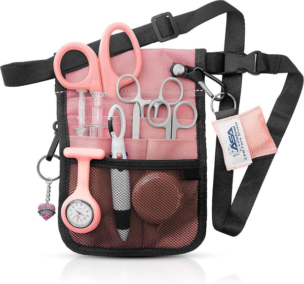 ASA TECHMED Nurse Utility Belt Complete Medical Belt Utility Kit, Pro Pack