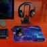 ENHANCE Small Mouse Pad with LED Lighting (13.3 X 10.8 inches) - Gaming Mouse Pad Desk Mat with 7 Color Options, 3