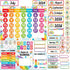 Decorably 147 Pcs Rainbow Calendar Bulletin Board Set for Classroom Teacher Calendar Set