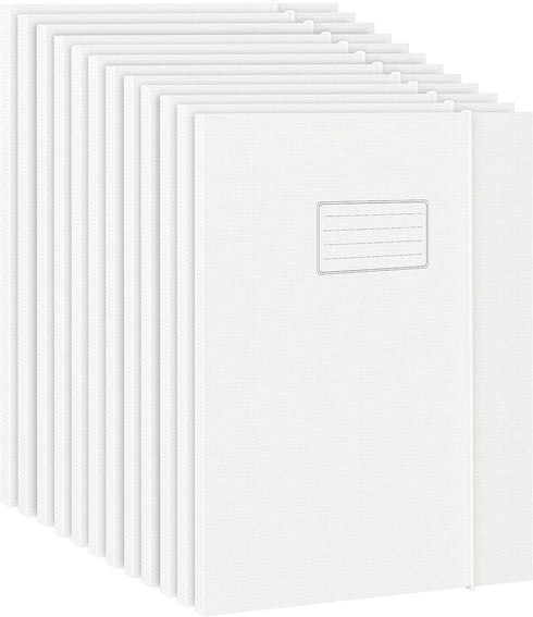 JiaWei White File Folders, 12 Pack A4 Project Folders for Document Storage, 0.5×9×12.5 Inches
