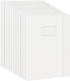 JiaWei White File Folders, 12 Pack A4 Project Folders for Document Storage, 0.5×9×12.5 Inches
