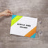8.5 5.5, 4 6 Pack CiaoHER Acrylic Sign Holder x Clear Acrylic Frames Glass Window Wall Mount Advertising Signage Sign