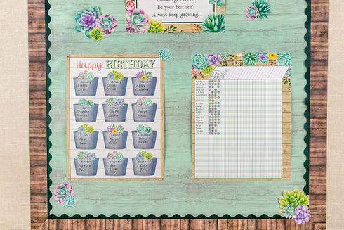 Teacher Created Resources Rustic Bloom Succulents Mini Stickers, Pack of 378