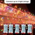 100 Count Multicolor Incandescent Christmas Lights White Wire String Light Indoor Outdoor Tree Garland Holiday Wedding