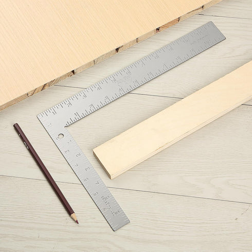 Mr. Pen Framing Square - 8 inch x 12 inch Silver Carpenter Square, Right Angle Ruler, Framing Tools