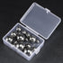 16pcs 8 304 3/8" 7/16" 1/2" 9/16" 5/8" 3/4" 7/8" 1" uxcell Size Bearing Balls Assortment Stainless Steel with Storage