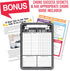 Hadley Designs Magnetic Chore Chart for Kids and Families – Reusable Dry Erase Responsibility Board, 12x17