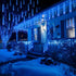 Outdoor,8 Blue,192 JOYIN Christmas Lights Tubes Meteor Shower Lights LEDs, Snowfall Icicle Cascading Rain Light