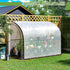 7x8-Heavy Grommets,Outdoor Clear Tarp Waterproof Duty Plastic Tarps,Vinyl Transparent Tarpaulin with Small&Large Tarp