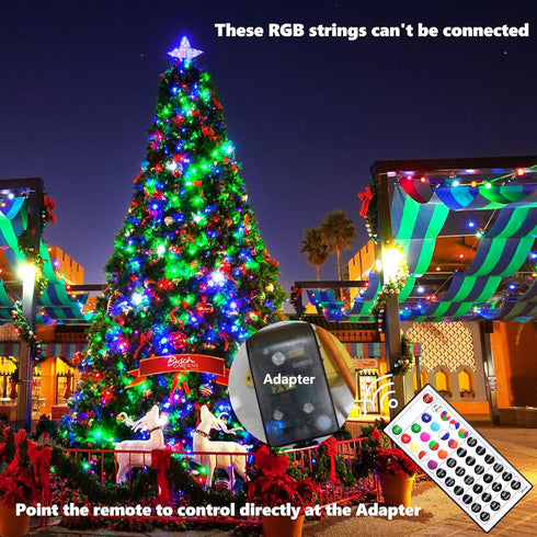 66FT 200LED Joomer Easter String Lights Outdoor - RGB Pastel String Lights with Remote, Waterproof Outdoor Indoor