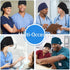 IRIS CRAFT Satin-Lined Scrub Cap with with Ponytail Pocket, Cotton Scrub Medical Nurse Hat with Sweatband Elastic Tie