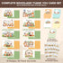 50 Pack 6x4in 10 Decorably Woodland Thank You Cards with Envelopes and Stickers, Folded Adorable Designs for Boys