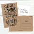 Hadley Designs 50 Kraft Holiday Greeting Cards, Cute Fancy Blank Winter Christmas Postcard Set, Bulk Pack