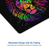 Small Computer Mouse Pad with Personalized Watercolor Lion Design, Non-Slip Rubber Office Mousepad
