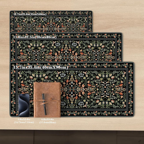 iCasso Desk Mat for Keyboard and Mouse, Large Mouse Pad, Desk Pad Mat, Anti-Slip Big Mousepad with Stitched Edges
