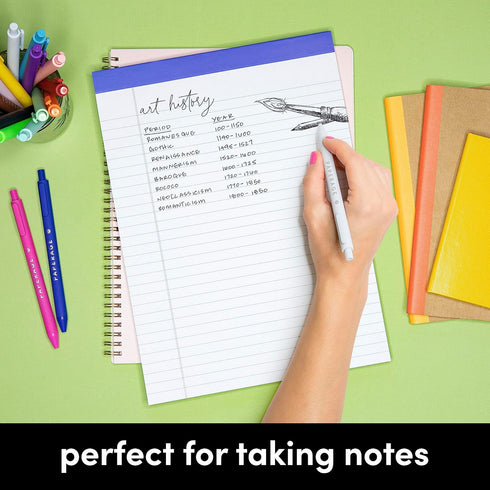 PAPERAGE 12 Pack Lined Legal Pads (Rainbow), 50 Sheets Each, Wide/Legal Ruled, 8.5 inches x 11 inches