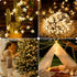 Solar Flower String Lights, 2 Pack 50 LED Waterproof Fairy Lights for Fence, Patio, Yard, Christmas Tree, Garden (Warm