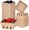 Reallnaive 20 Pack Natural Pulp Fiber Berry Baskets 1/2 Pint, Small Molded Produce