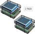 Mind Reader Paper Tray, Set of 2, Stackable Desk Organizer, Storage, Office, Metal Mesh, Black