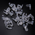 Yushulin 0.43 inch 100 PCS LED Rope Light Clips Holder with 200 PCS Screws for Light Rope Mounting