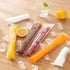 200 Pcs Disposable Popsicle Mold Bags,BPA Free,Easy-Fill, No-Spill Freezer Ice Tubes With Zip Seals for Healthy