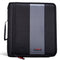 Case-it Classic Zipper Binder - 2-Inch O-Rings, 350 Sheet Capacity, Multiple Storage Pockets, Shoulder Strap