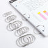 Mr. Pen 36 Pcs Binder Rings, Assorted Sizes Loose Leaf Binder Rings for Index Cards and Flash Cards
