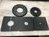 2 Pcs Wall Split Flange, ABS Square Self-Adhesive Escutcheon Plate for 1.3"/33mm Diameter Pipe