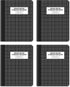 Better Office Products Quad Ruled Composition Book Notebook, 4 Pack, 80 Sheets, 4x4 Graph Ruled Paper, 9.75" x 7.5",