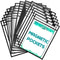 Magnetic Dry Erase Pockets by Two Point, 30-Pack, 10 x 14 in, Black Clear Plastic Sleeves for Paper